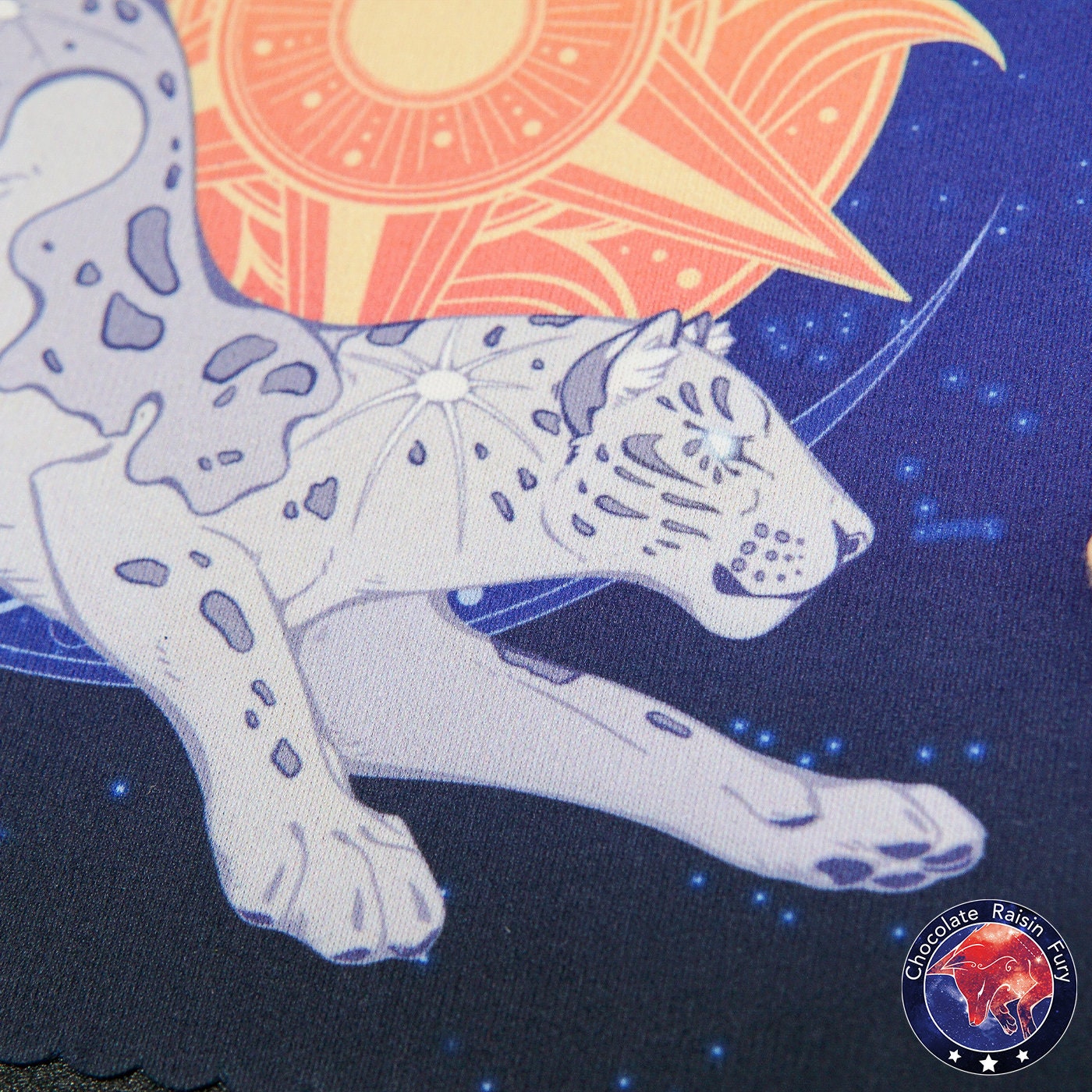 Sun & Moon Double Sided 18cm Lens Cleaning Cloth / - Microfibre cloth / - Leopard Moon / - Sun Tiger / -