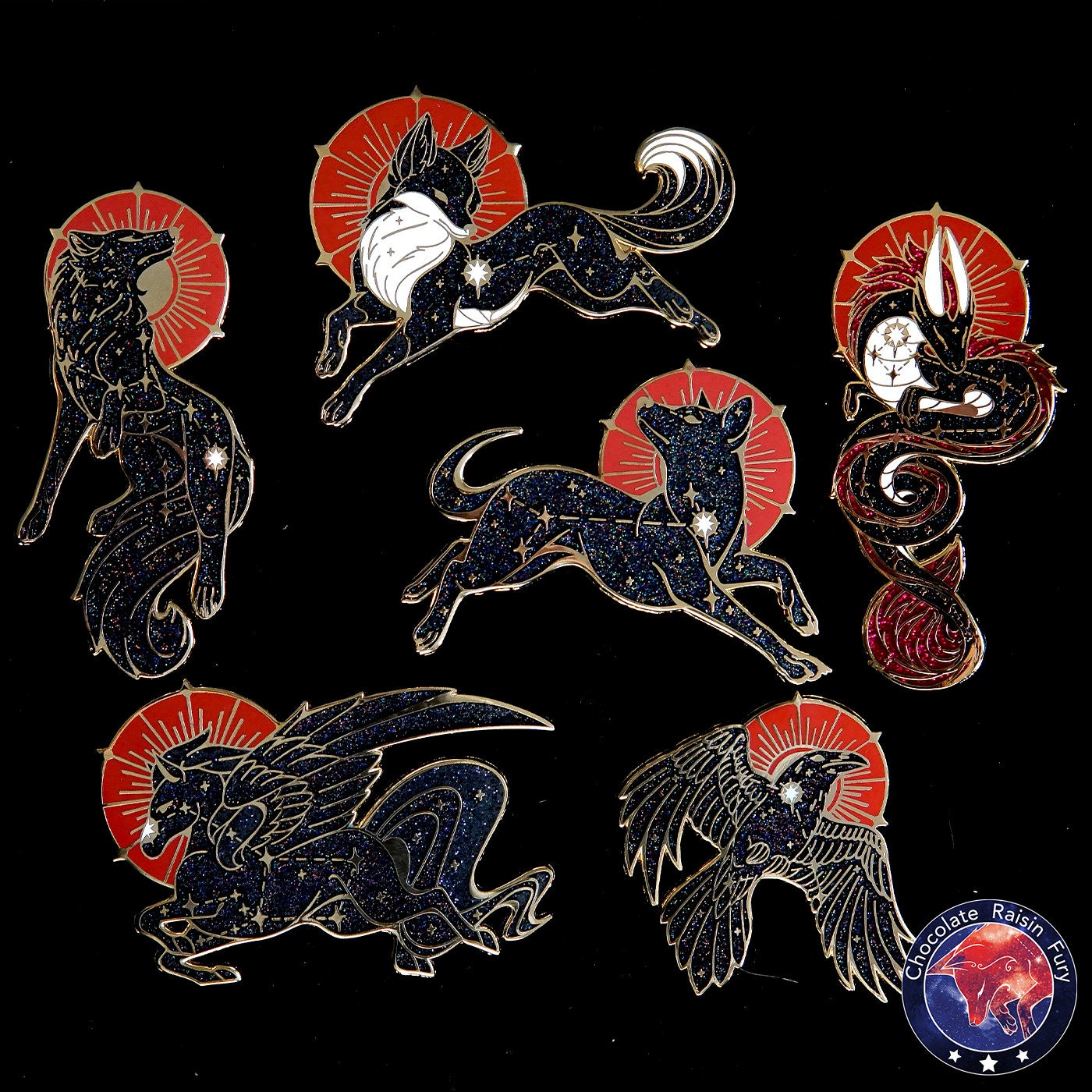 Draco Constellation Standard Enamel Pin