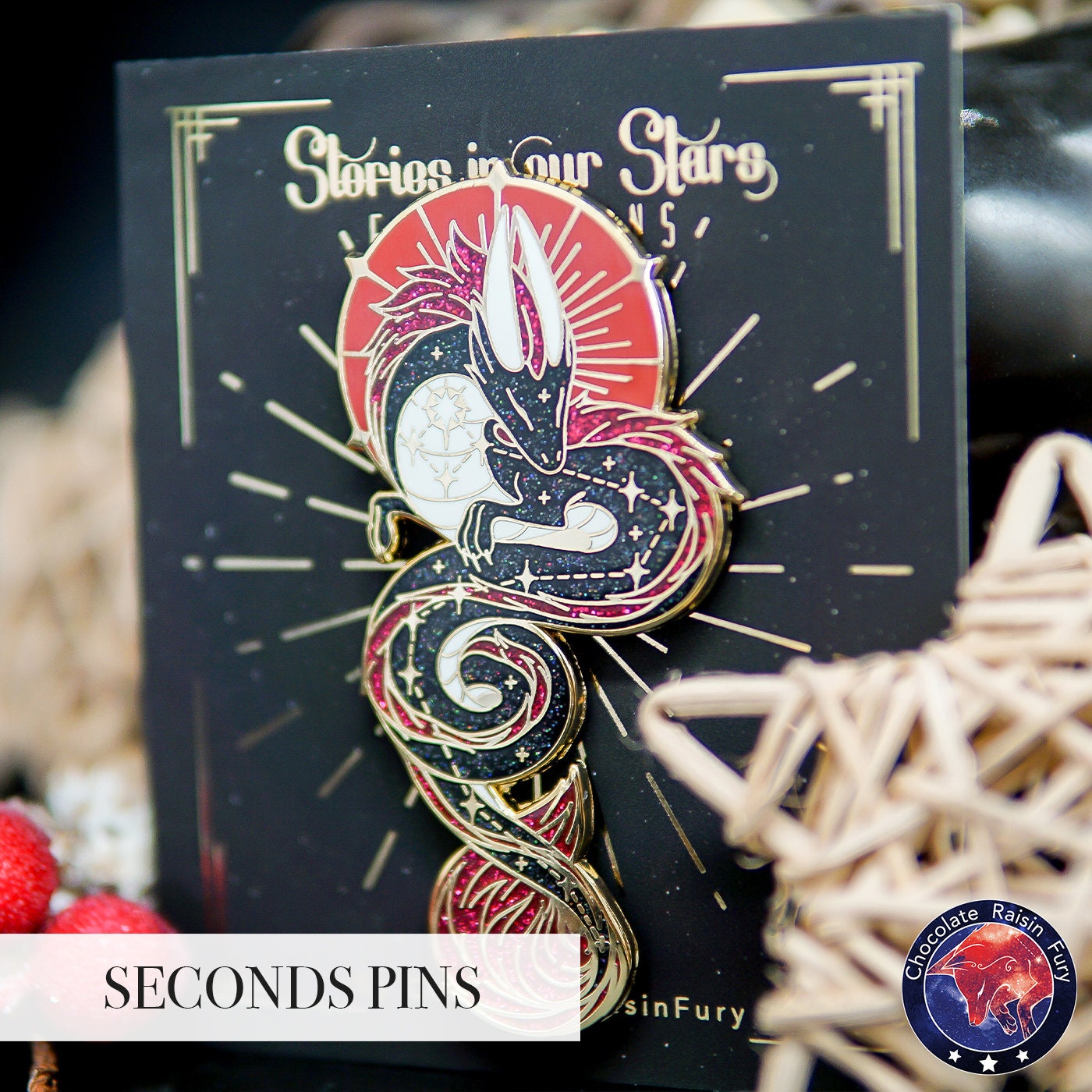 Draco Constellation **SECONDS** Enamel Pin