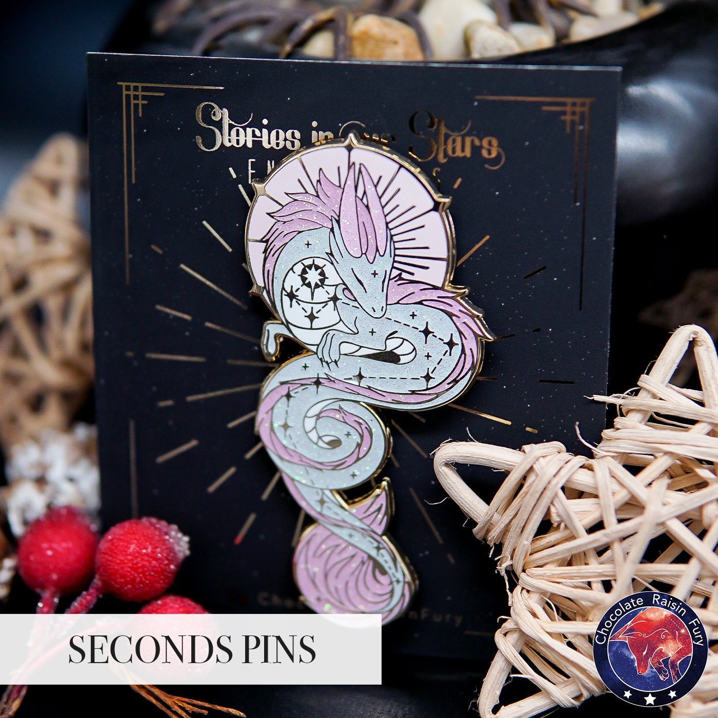 Draco Constellation **SECONDS** Enamel Pin