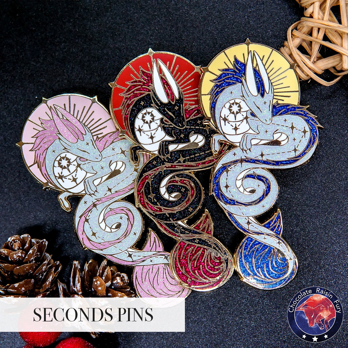 Draco Constellation **SECONDS** Enamel Pin