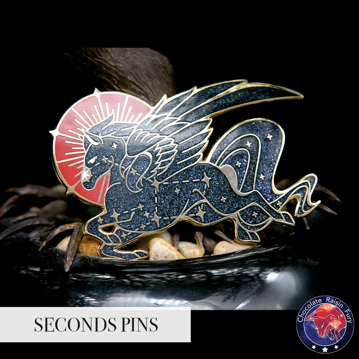 Pegasus Constellation **SECONDS** Enamel Pin