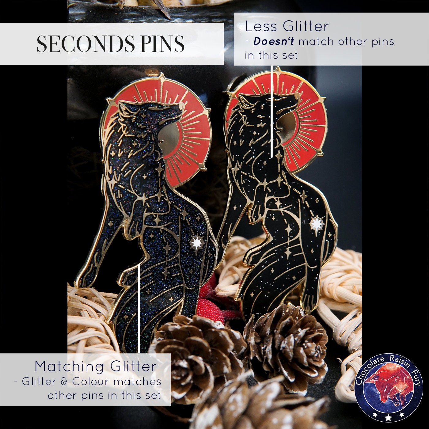 Lupus Constellation **SECONDS** Enamel Pin