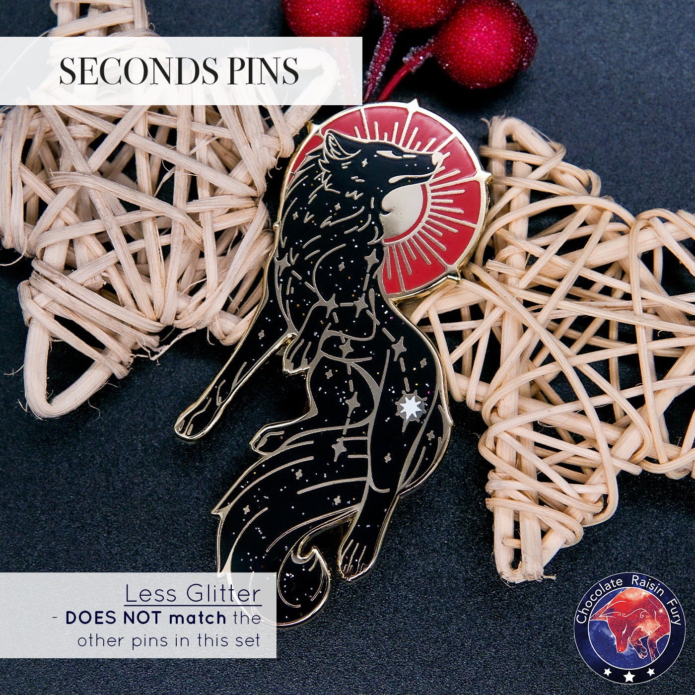 Lupus Constellation **SECONDS** Enamel Pin