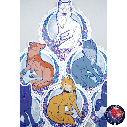 Wolf's Rain Metallic stickers