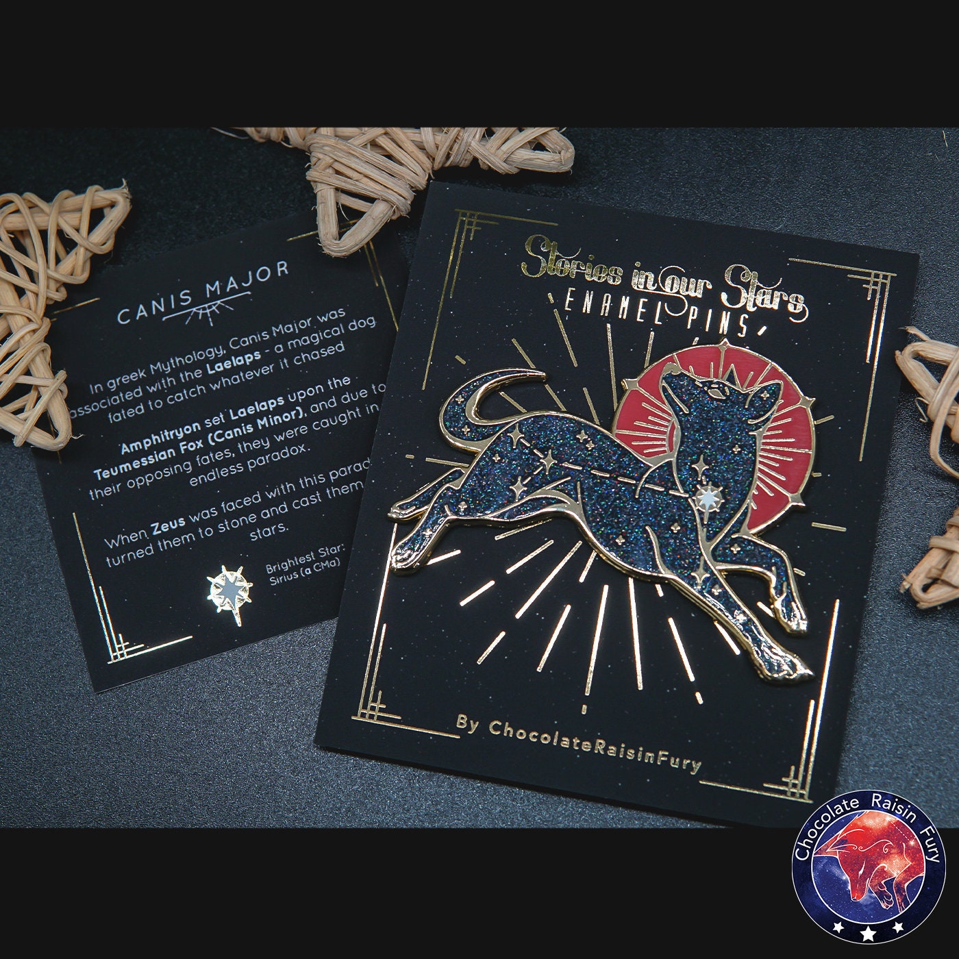 Canis Major Constellation Standard Enamel Pin