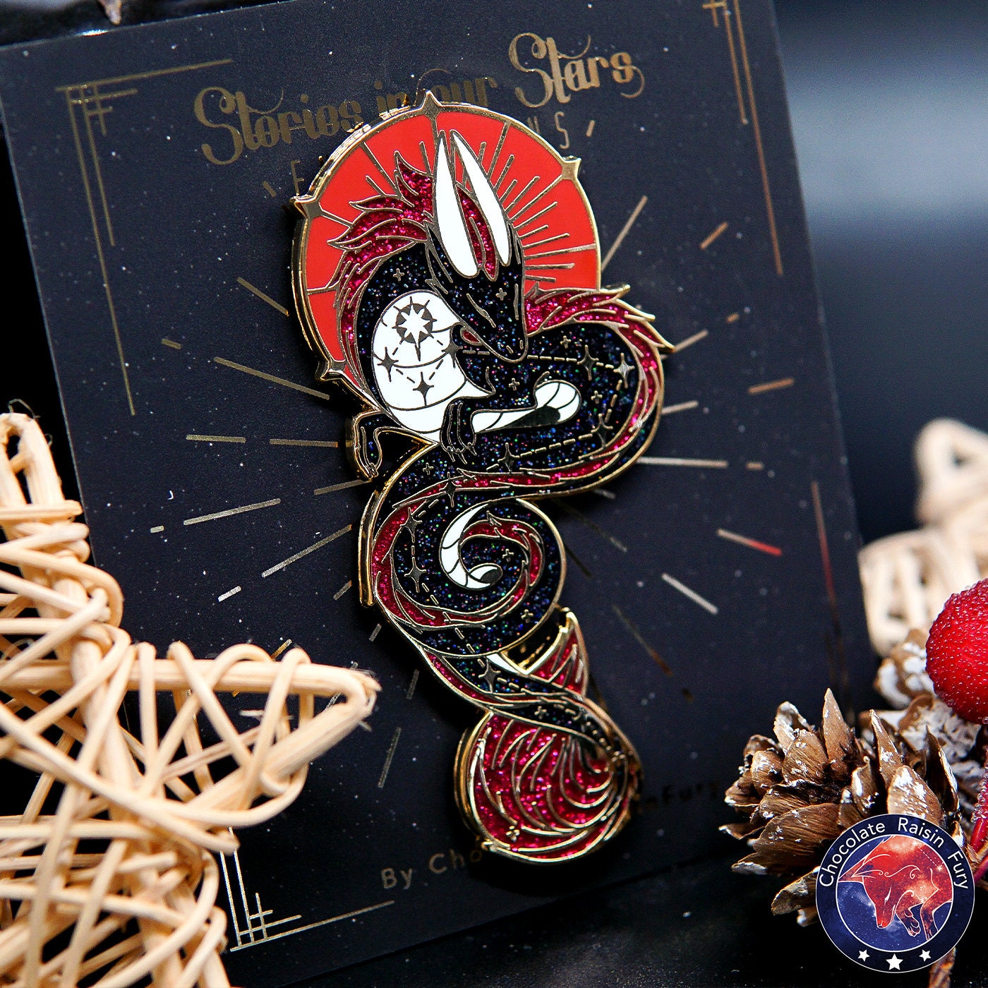 Draco Constellation Standard Enamel Pin