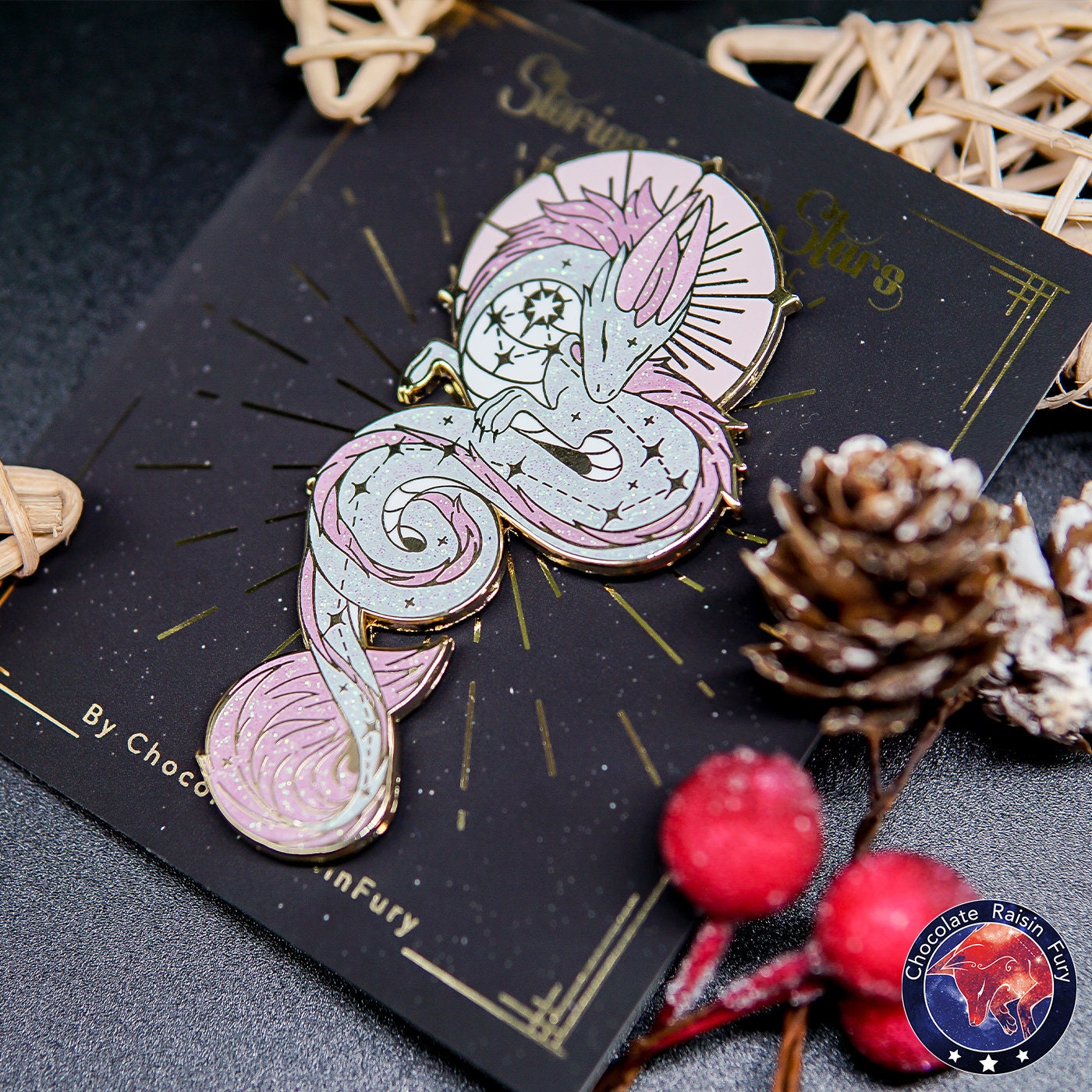 Draco Constellation Standard Enamel Pin