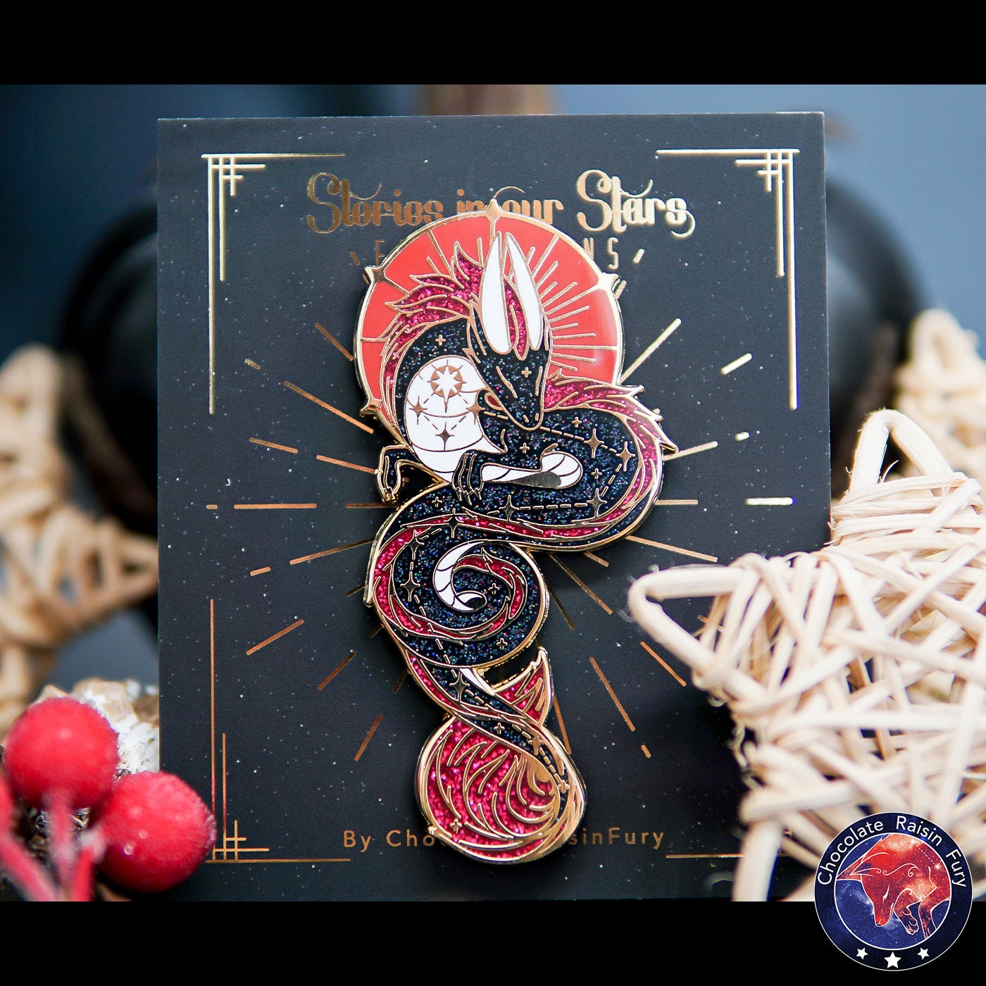 Draco Constellation Standard Enamel Pin