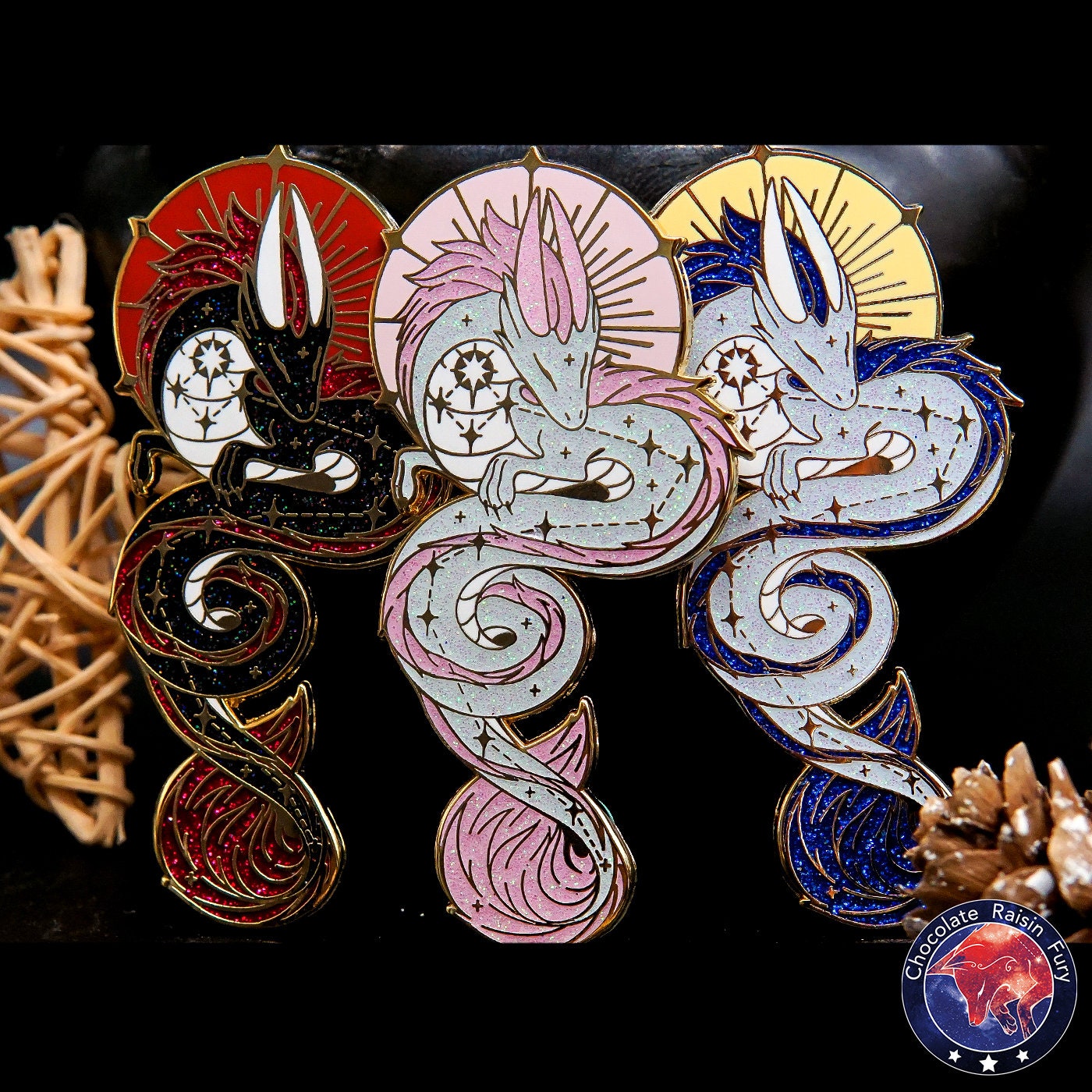 Draco Constellation Standard Enamel Pin