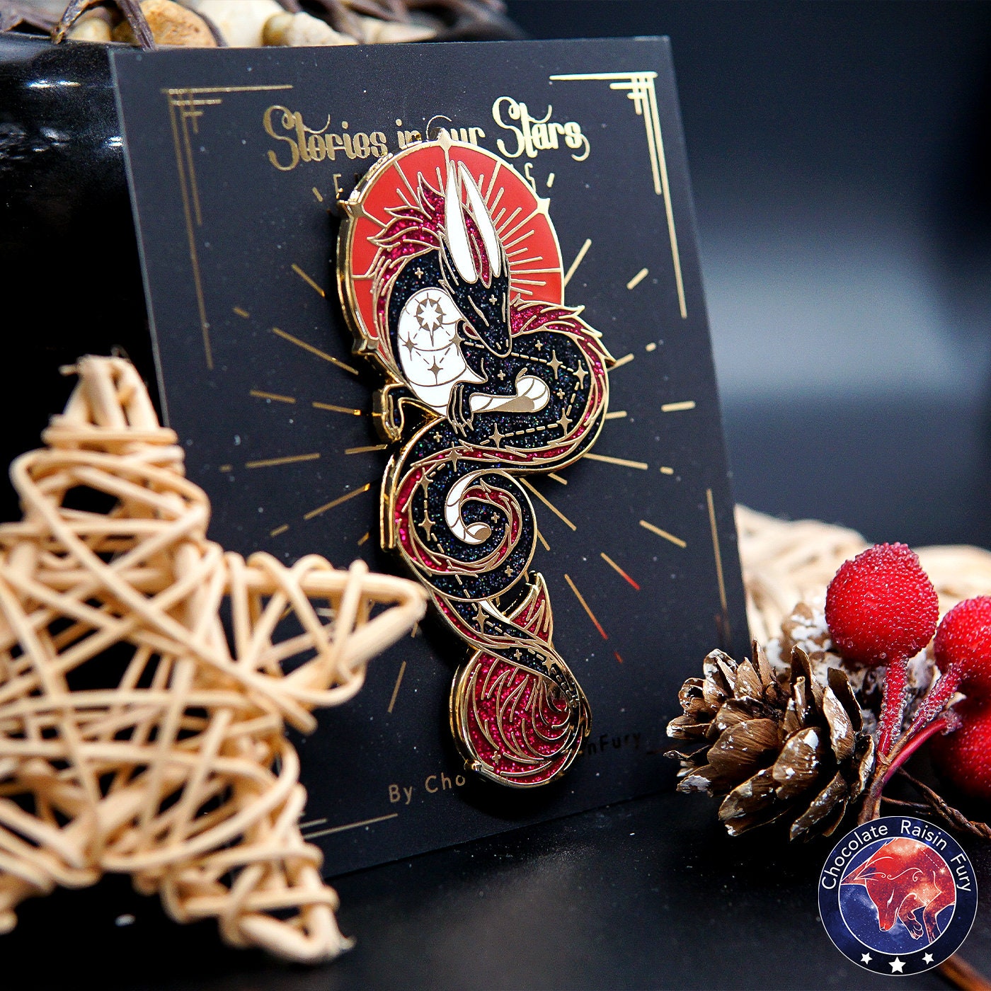 Draco Constellation Standard Enamel Pin