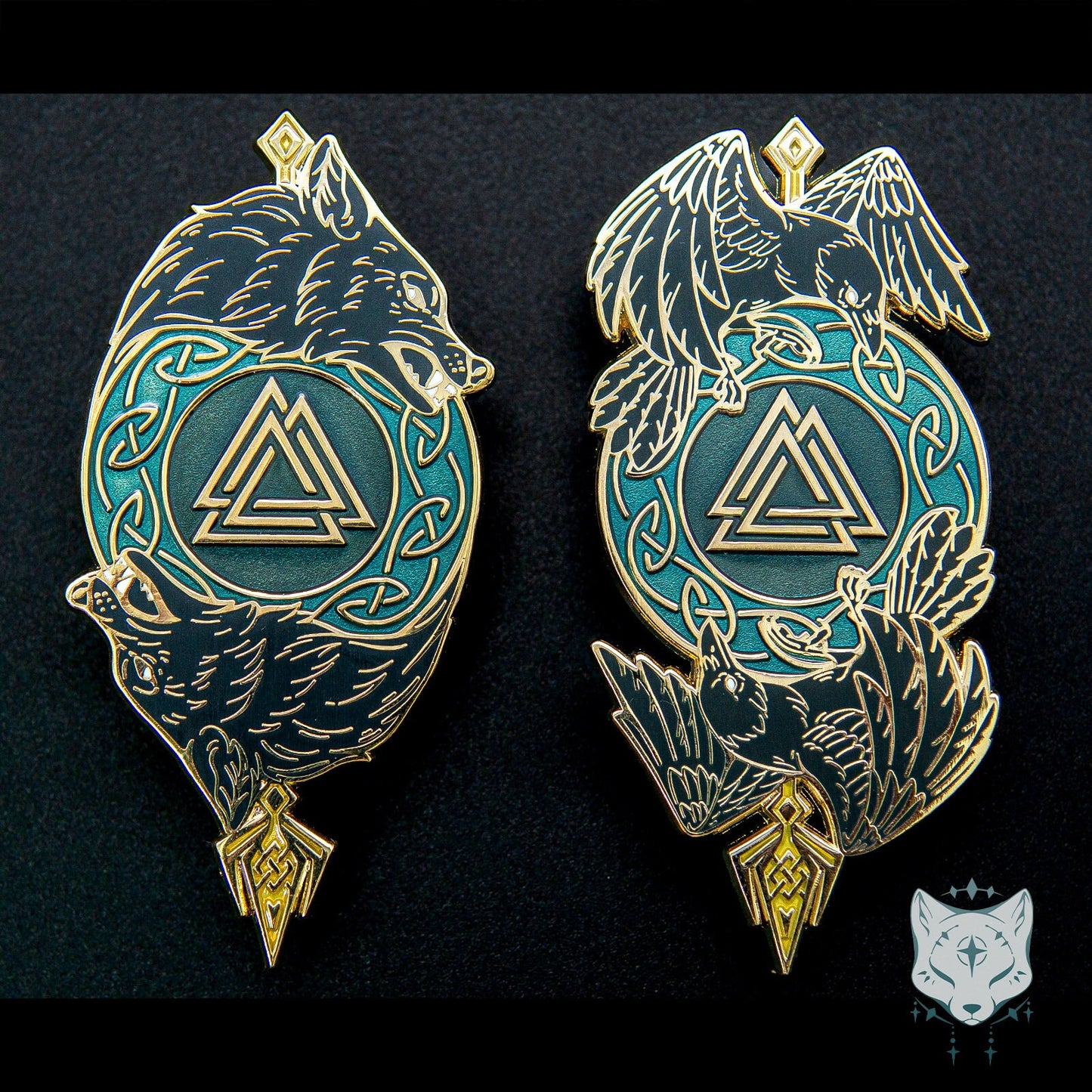 Odin's Ravens Enamel Pin