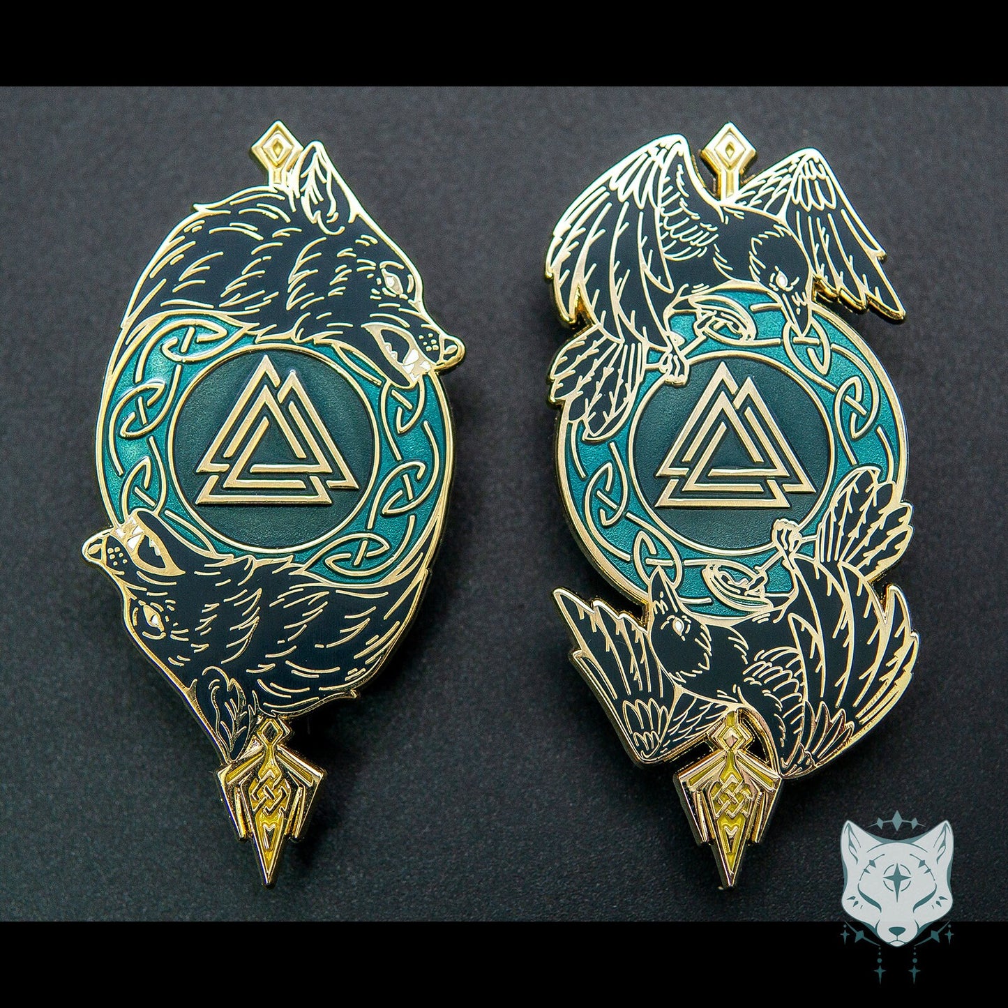 Odin's Wolves Enamel Pin