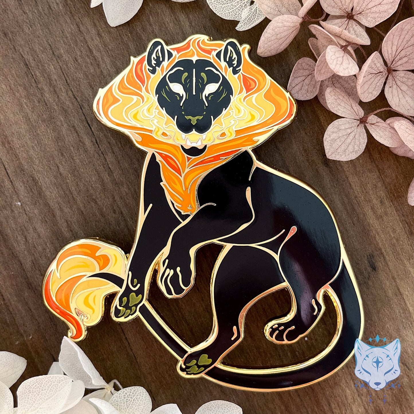 Black Hole Cat Planet Pin - 2.75" Space Cat enamel pin