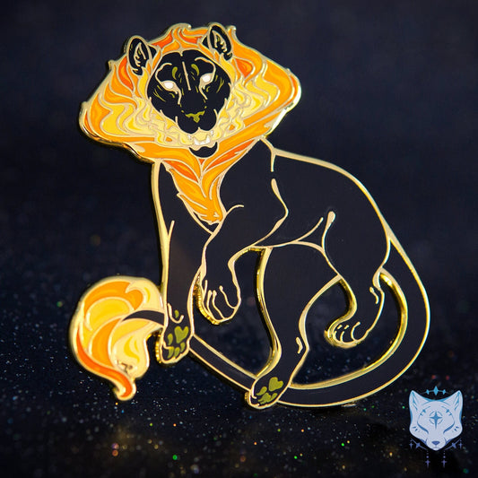 Black Hole Cat Planet Pin - 2.75" Space Cat enamel pin