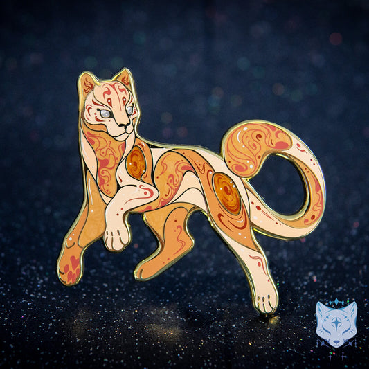 Jupiter Cat Planet Pin - 69.85mm / 2.75" Space Cat enamel pin
