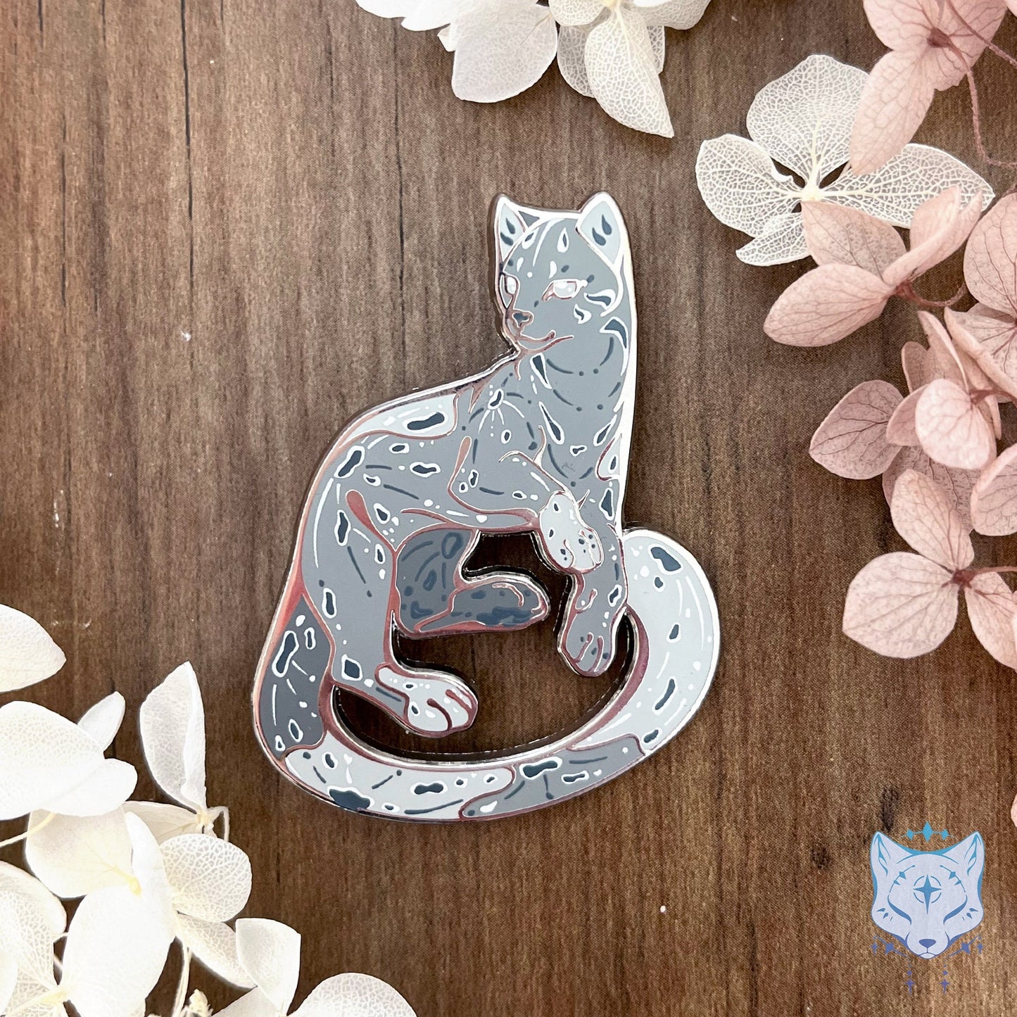 Mercury Cat Planet Pin - 55mm / 2.16" Space Cat enamel pin