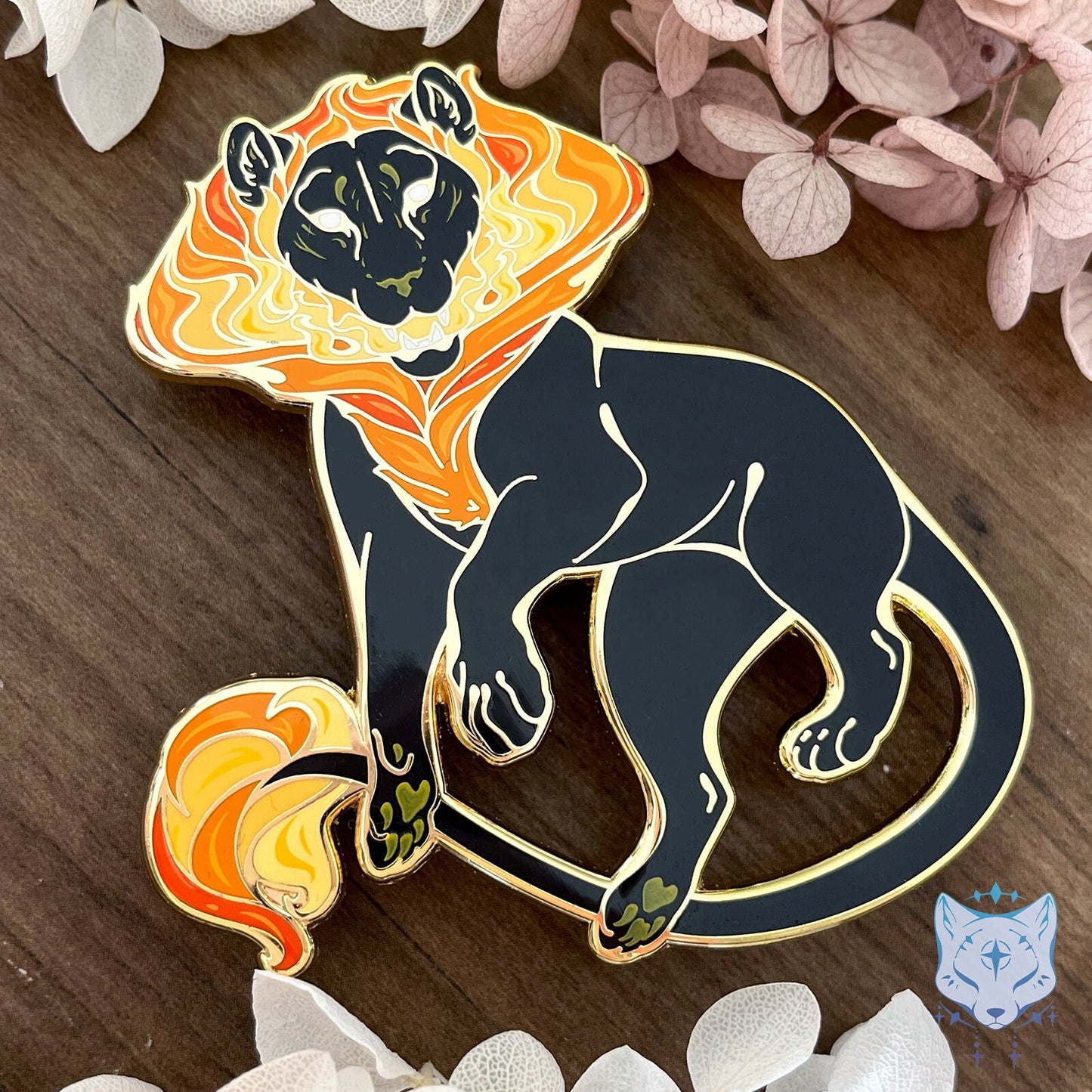 Black Hole Cat Planet Pin - 2.75" Space Cat enamel pin