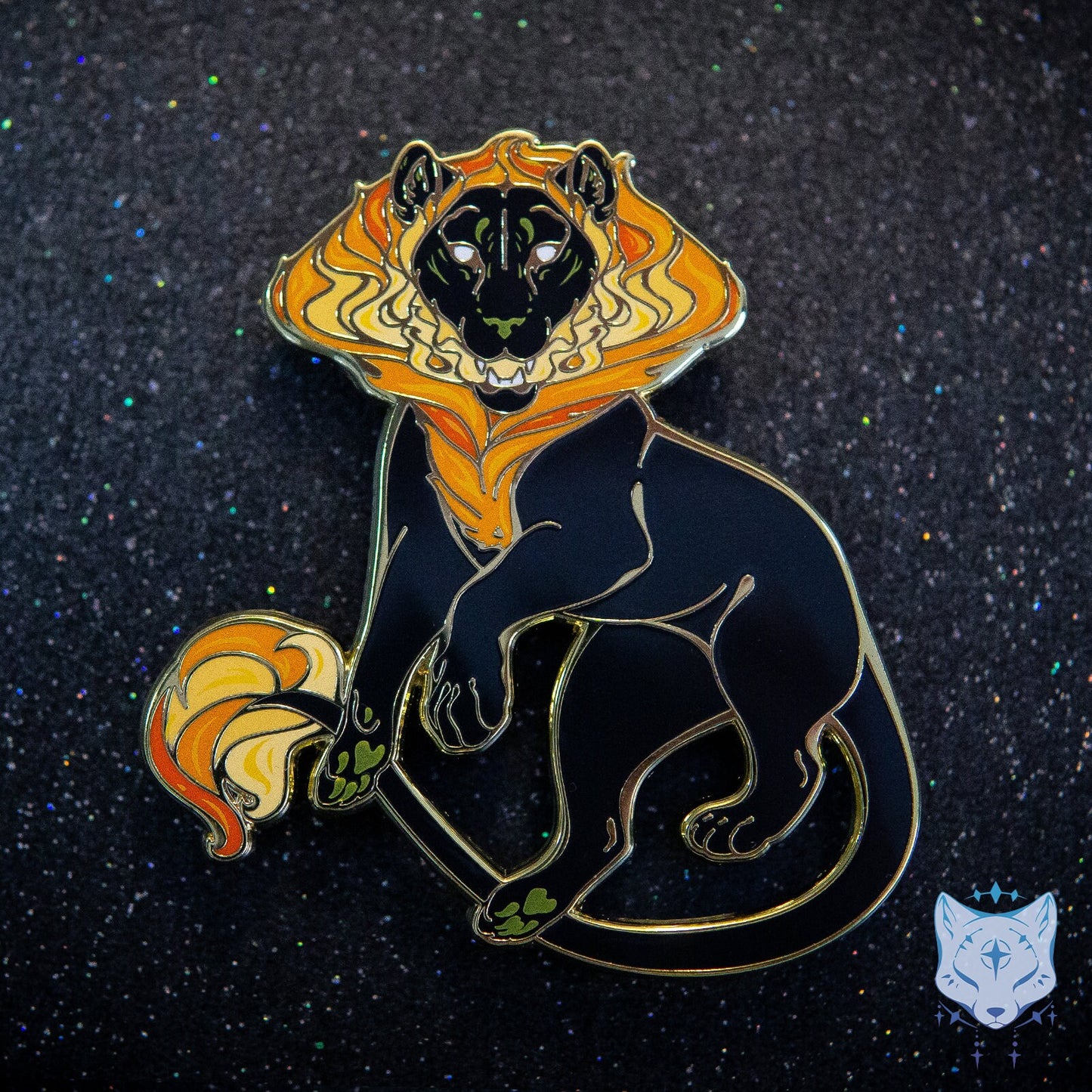 Black Hole Cat Planet Pin - 2.75" Space Cat enamel pin