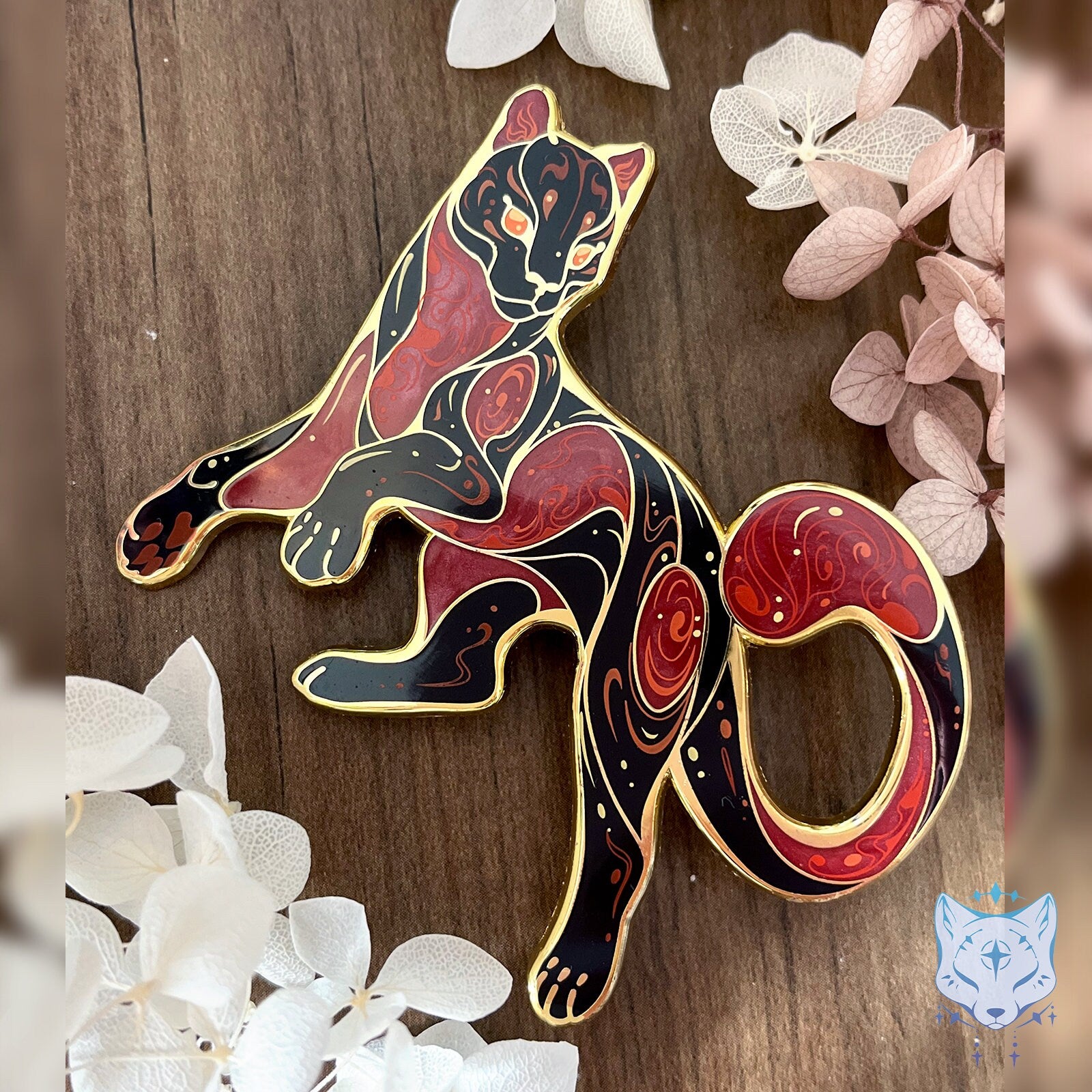 Jupiter Cat Planet Pin *LIMITED EDITION* -  69.85mm / 2.75" Space Cat enamel pin. Will not be restocked once stock is sold.