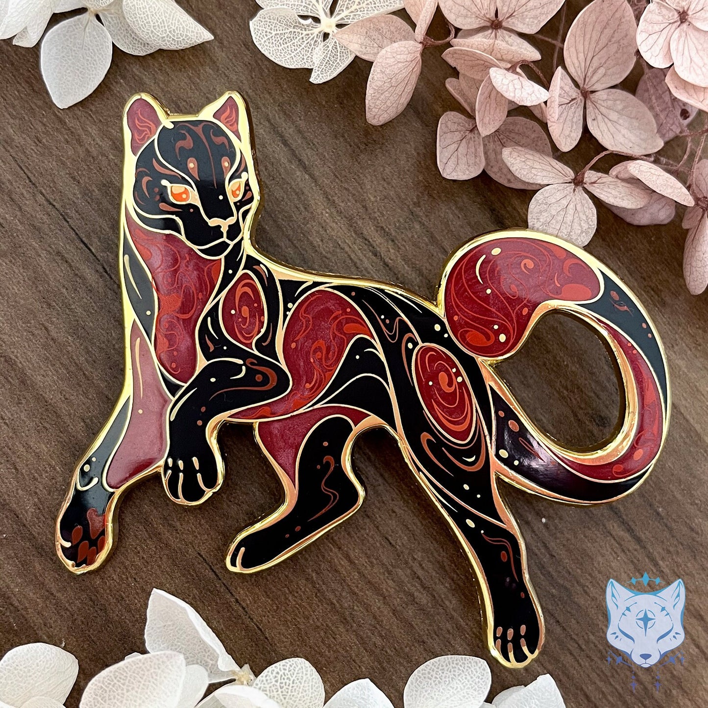 Jupiter Cat Planet Pin *LIMITED EDITION* -  69.85mm / 2.75" Space Cat enamel pin. Will not be restocked once stock is sold.