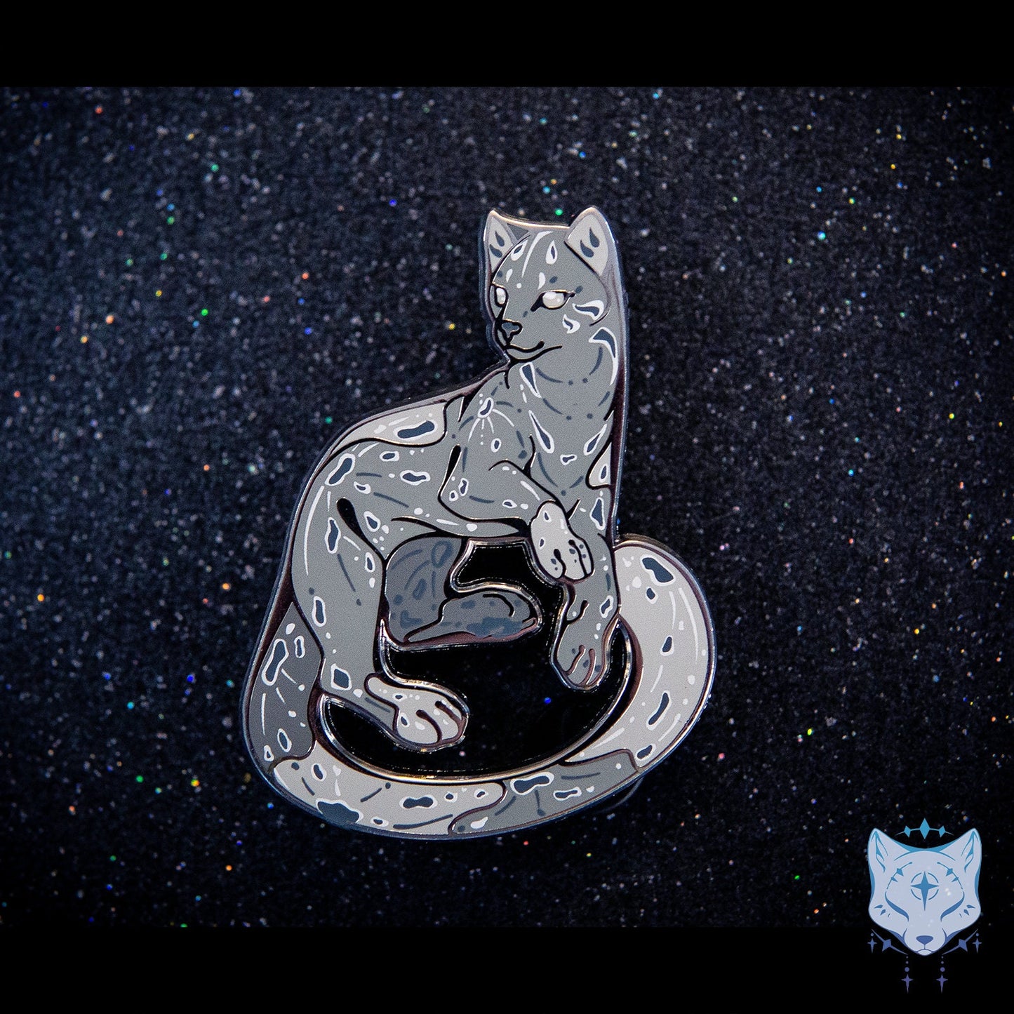 Mercury Cat Planet Pin - 55mm / 2.16" Space Cat enamel pin
