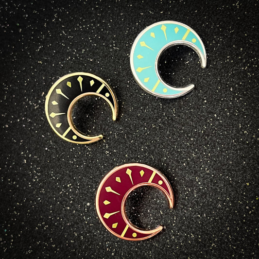 MilkyWay Moon Mini Pins - 0.75" Mini Space pins