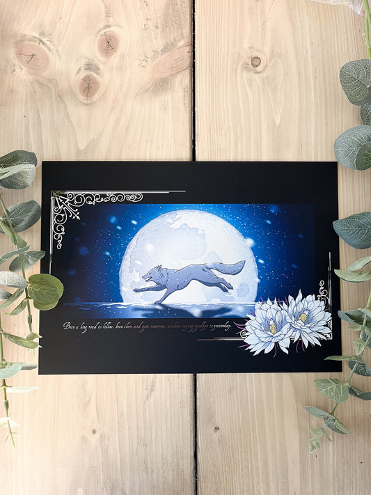 Gravity A4 Silver Foil Print