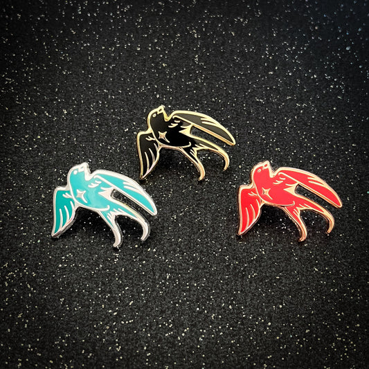 MilkyWay Bird Mini Pins - 0.75" Mini Space pins