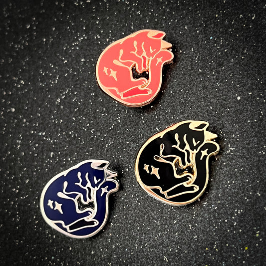 MilkyWay Cat Mini Pins - 0.75" Mini Space pins