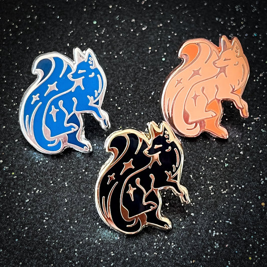 MilkyWay Fox Mini Pins - 0.81" Mini Space pins