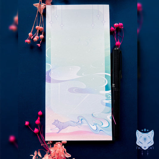 10x21cm Starry Fox Notepad