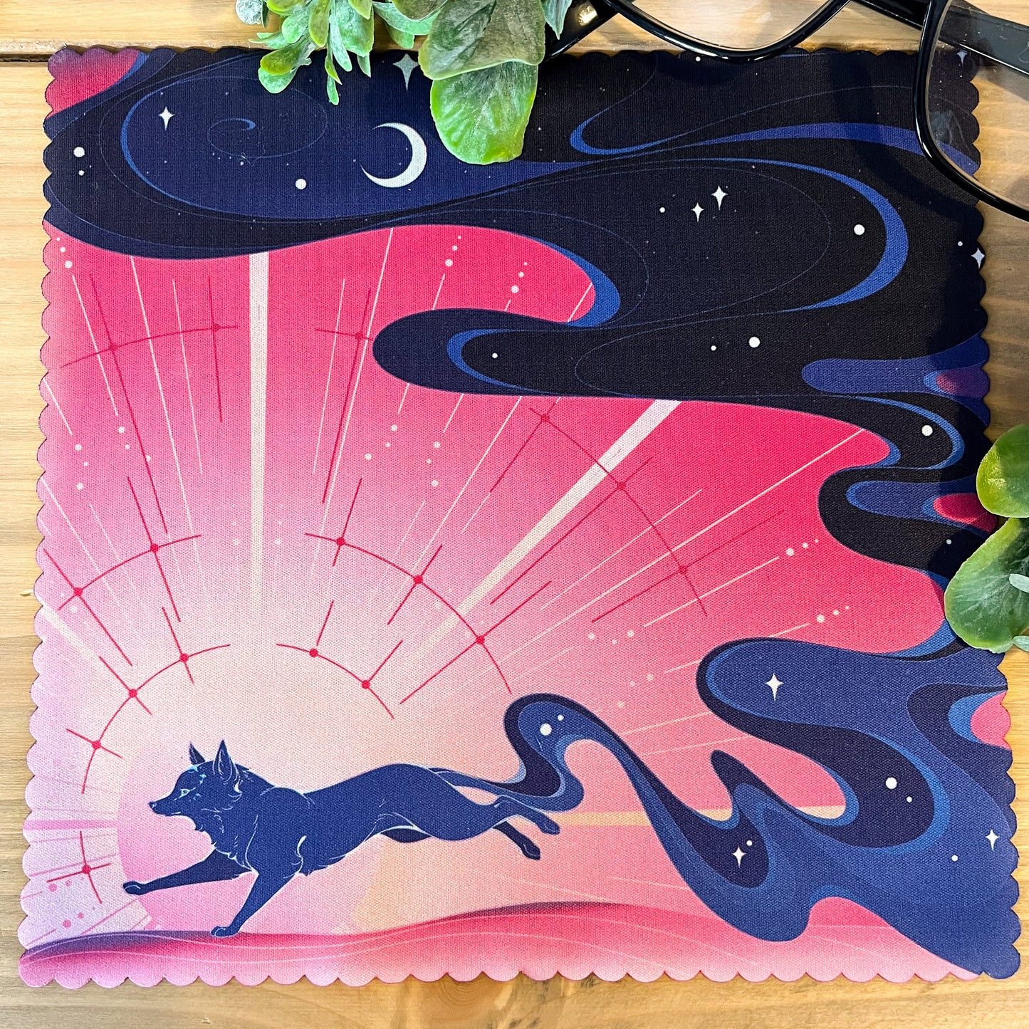 Midnight Fox 18cm Lens Cleaning Cloth - Microfibre cloth