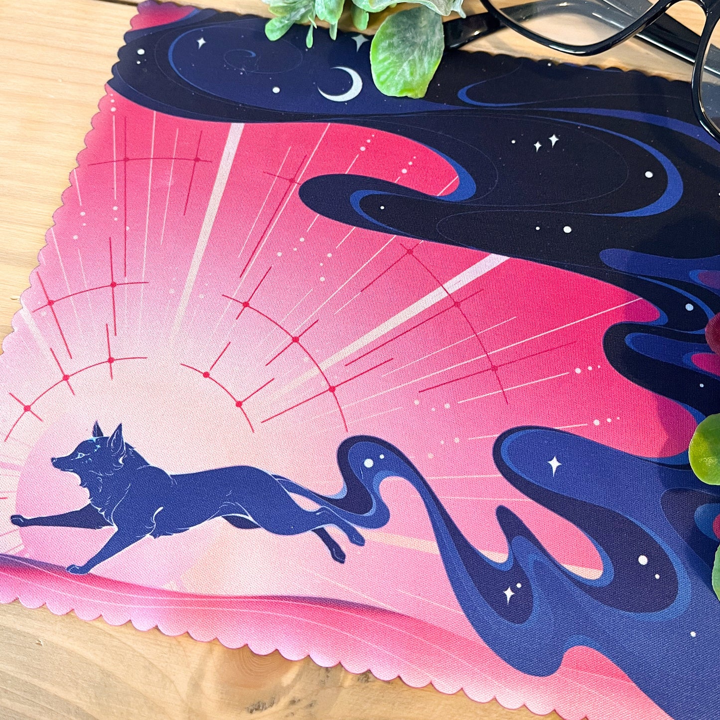Midnight Fox 18cm Lens Cleaning Cloth - Microfibre cloth