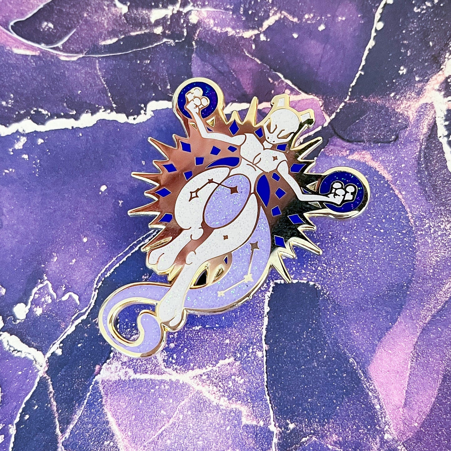 Psychic Cats - 55mm tall Enamel Pins