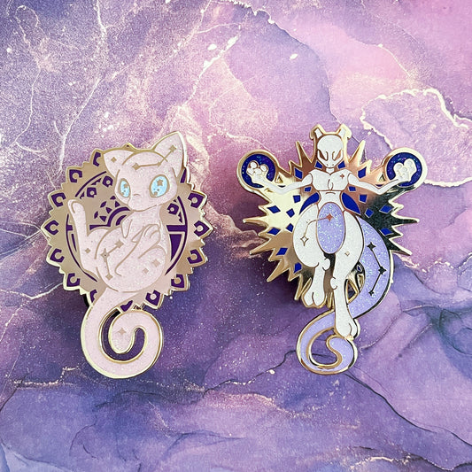 Psychic Cats - 55mm tall Enamel Pins