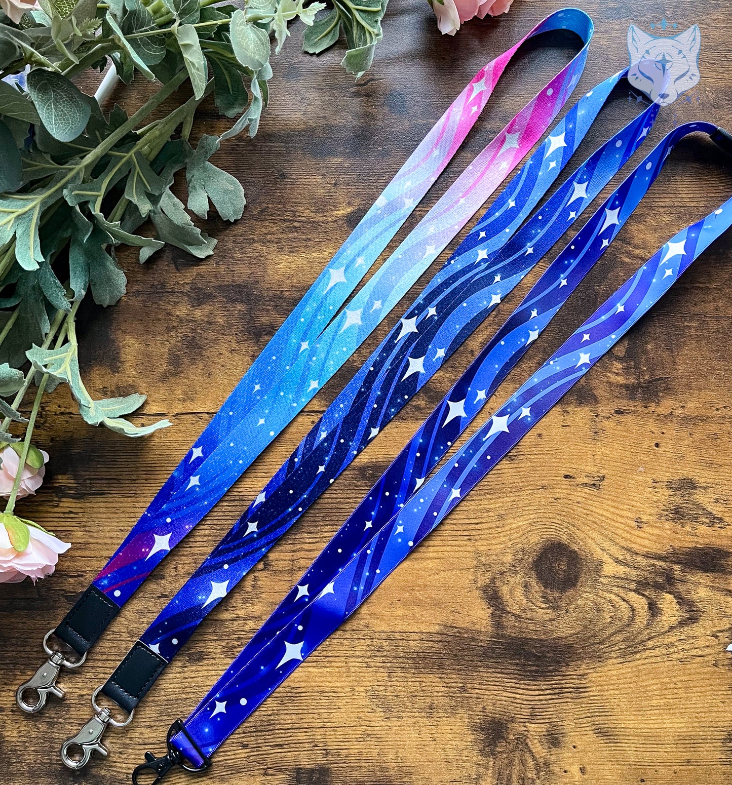 Blue & Pink Stars | Recycled Plastic Lanyard