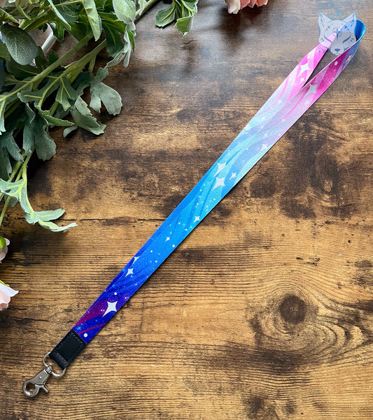 Blue & Pink Stars | Recycled Plastic Lanyard