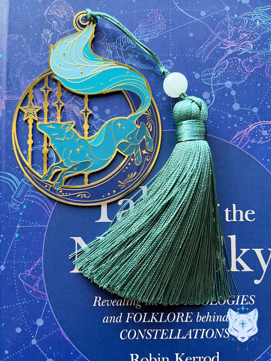 Circle Fox Bookmark | Teal