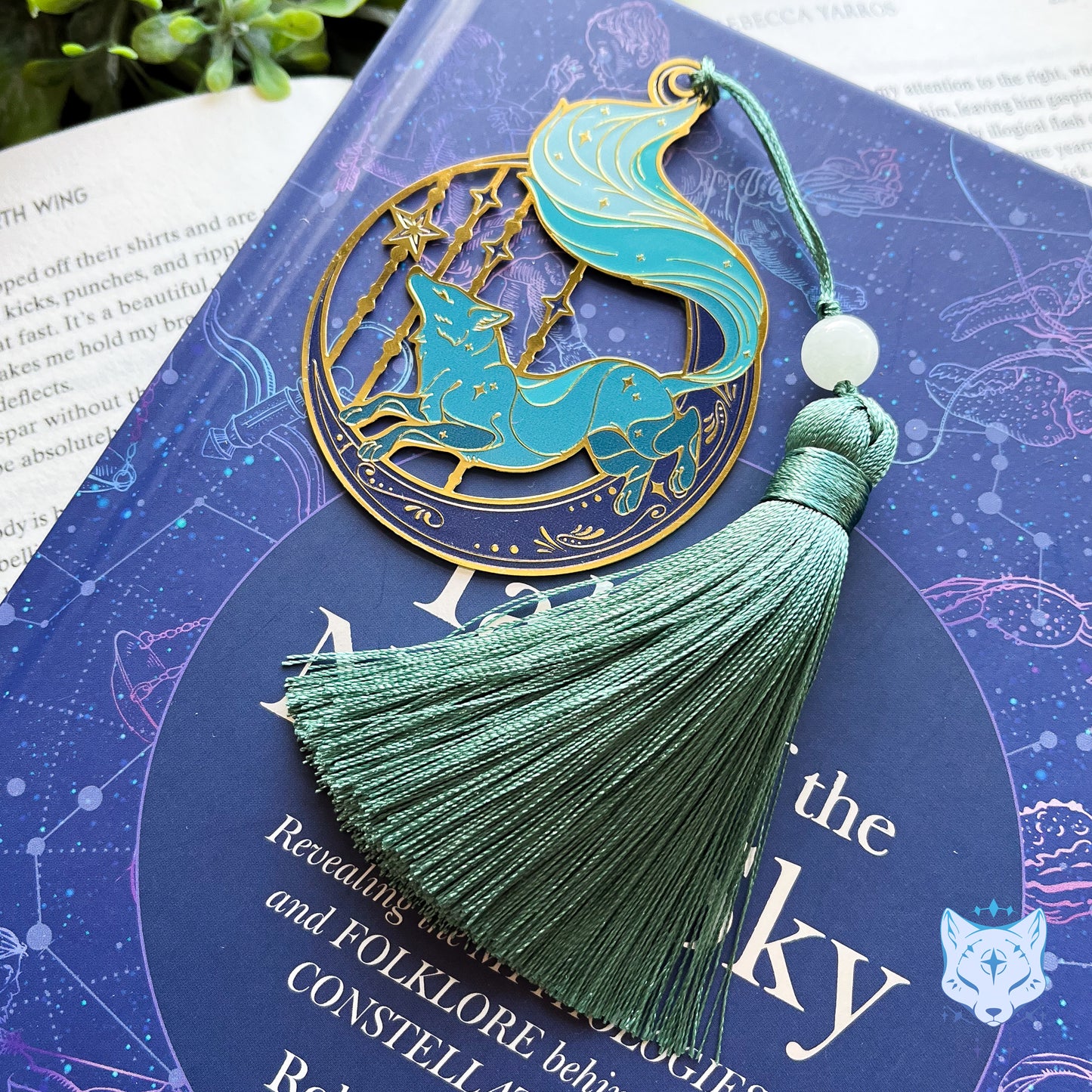 Circle Fox Bookmark | Teal