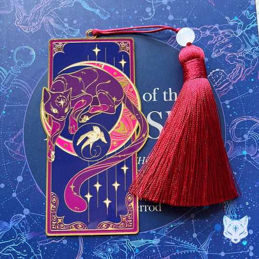 North Star Cat Bookmark | Red