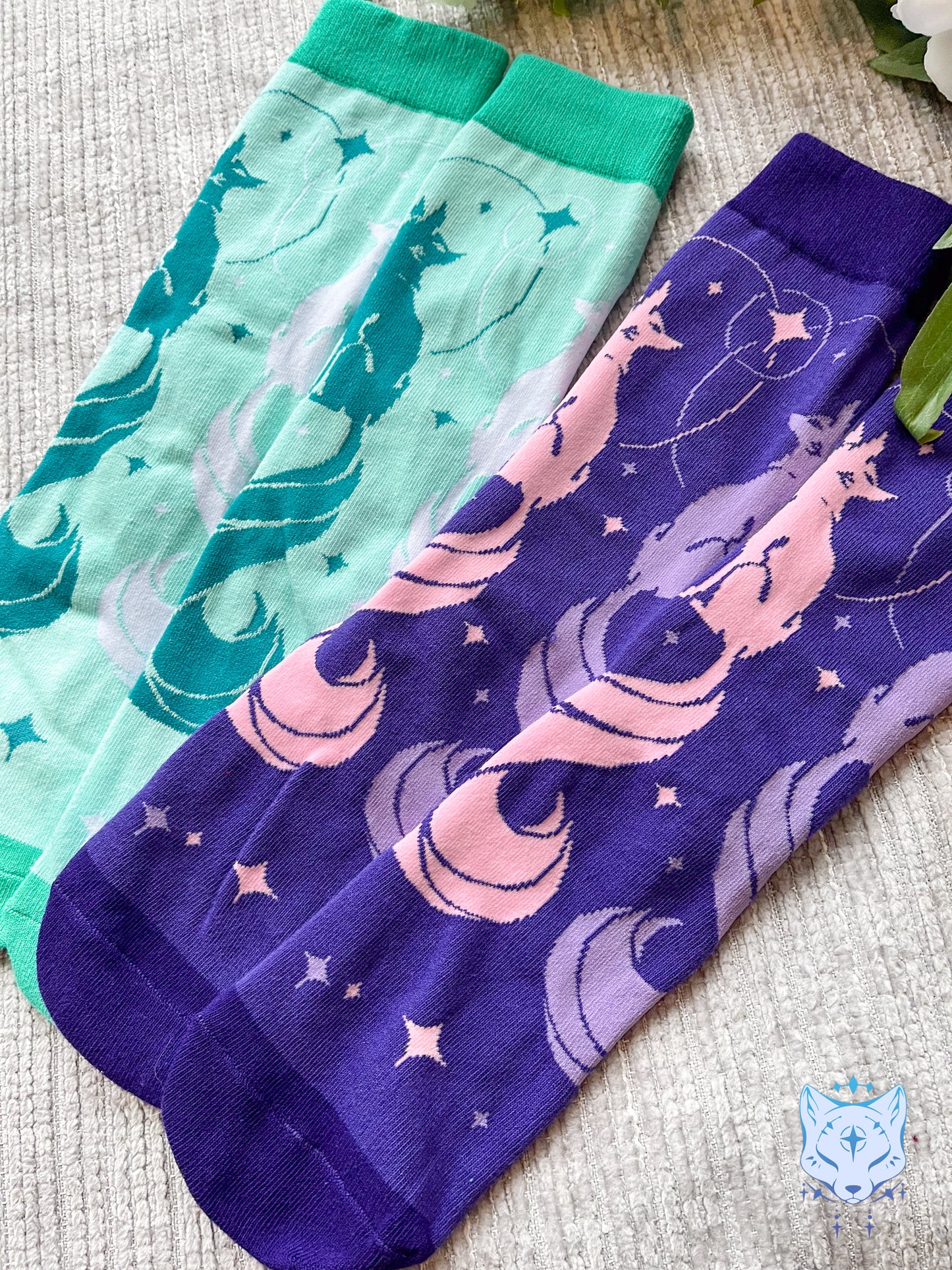 Purple Fox Socks