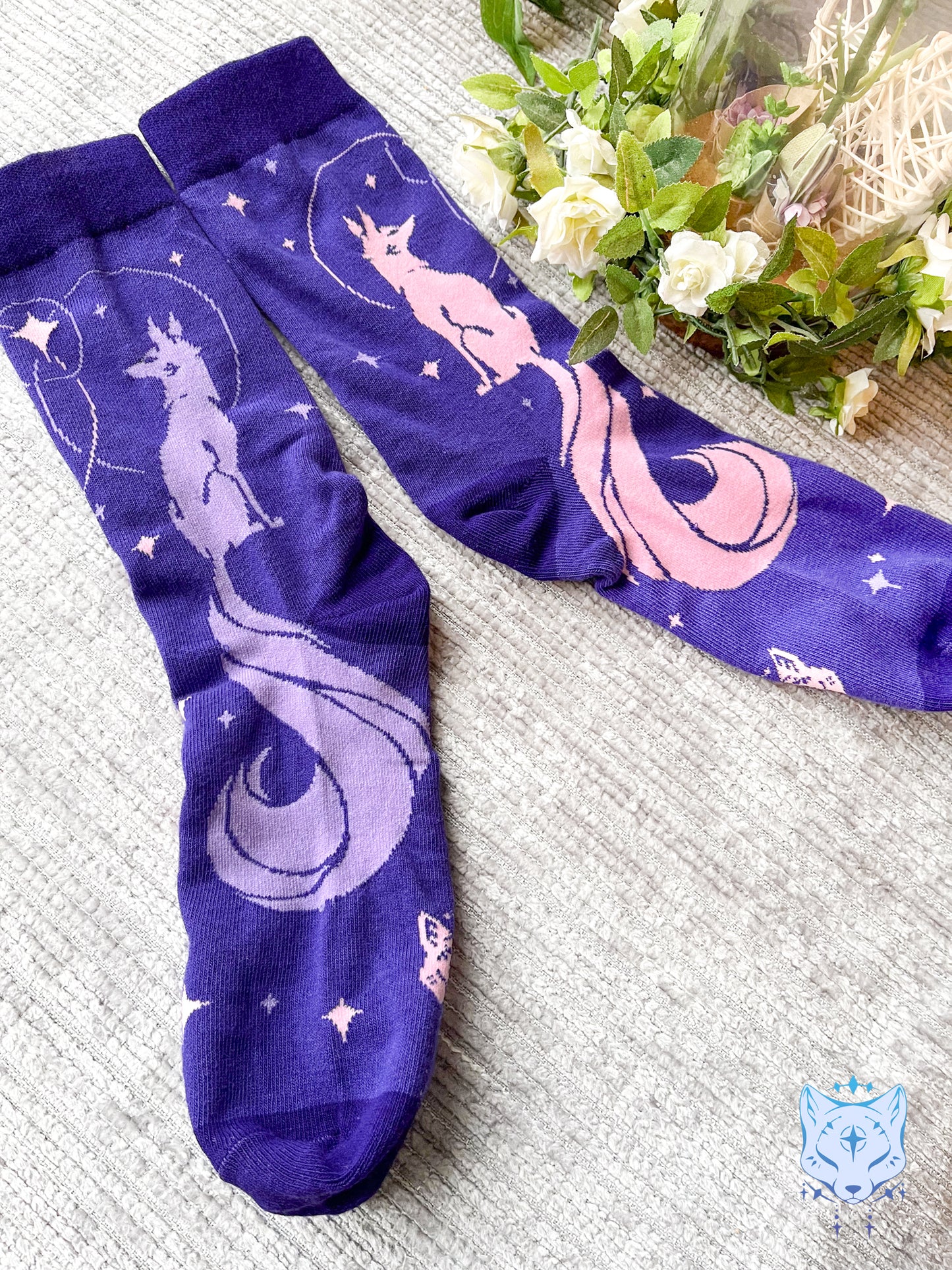 Purple Fox Socks