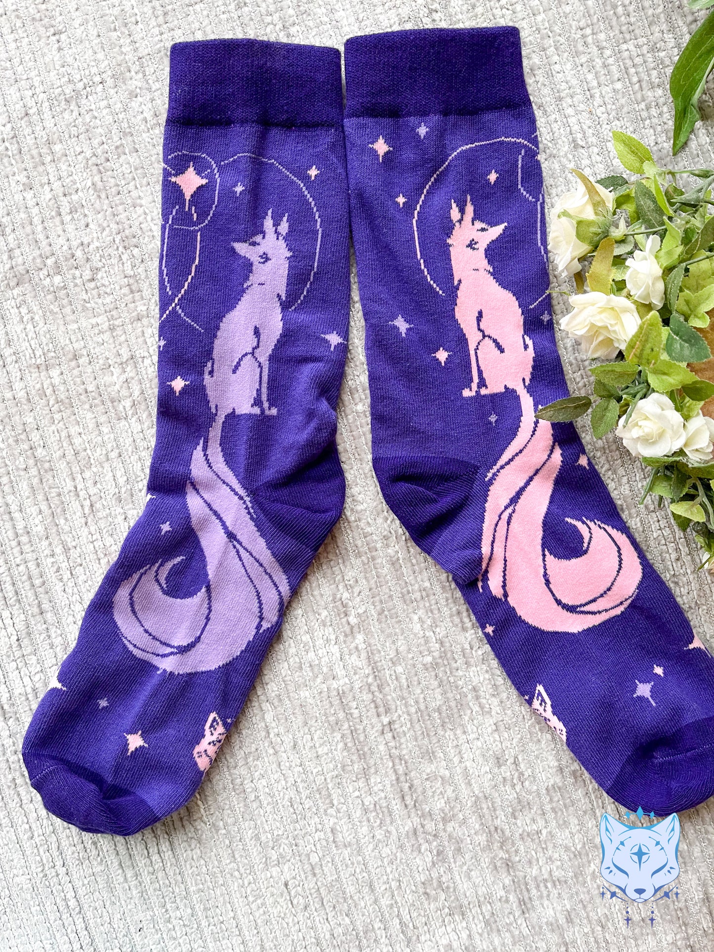 Purple Fox Socks