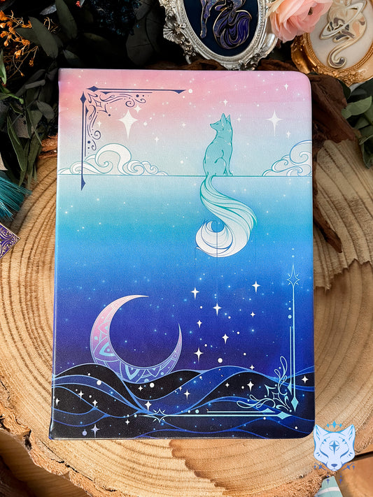 Celestial Fox Hardback PU Leather Notebook