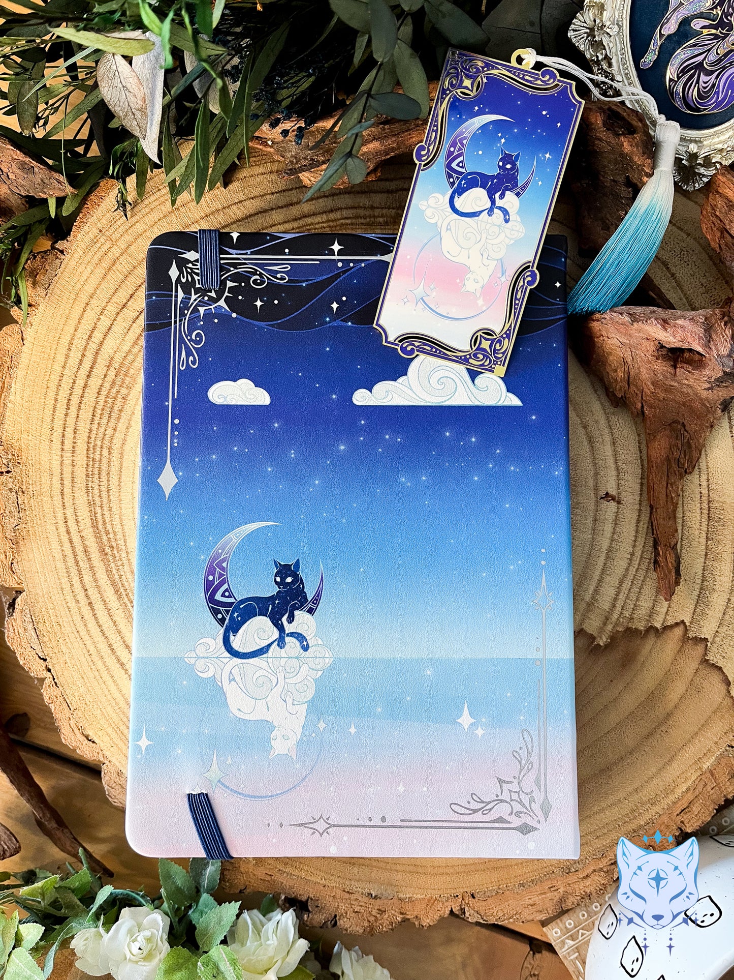 Celestial Cats - Hardback PU Leather Notebook