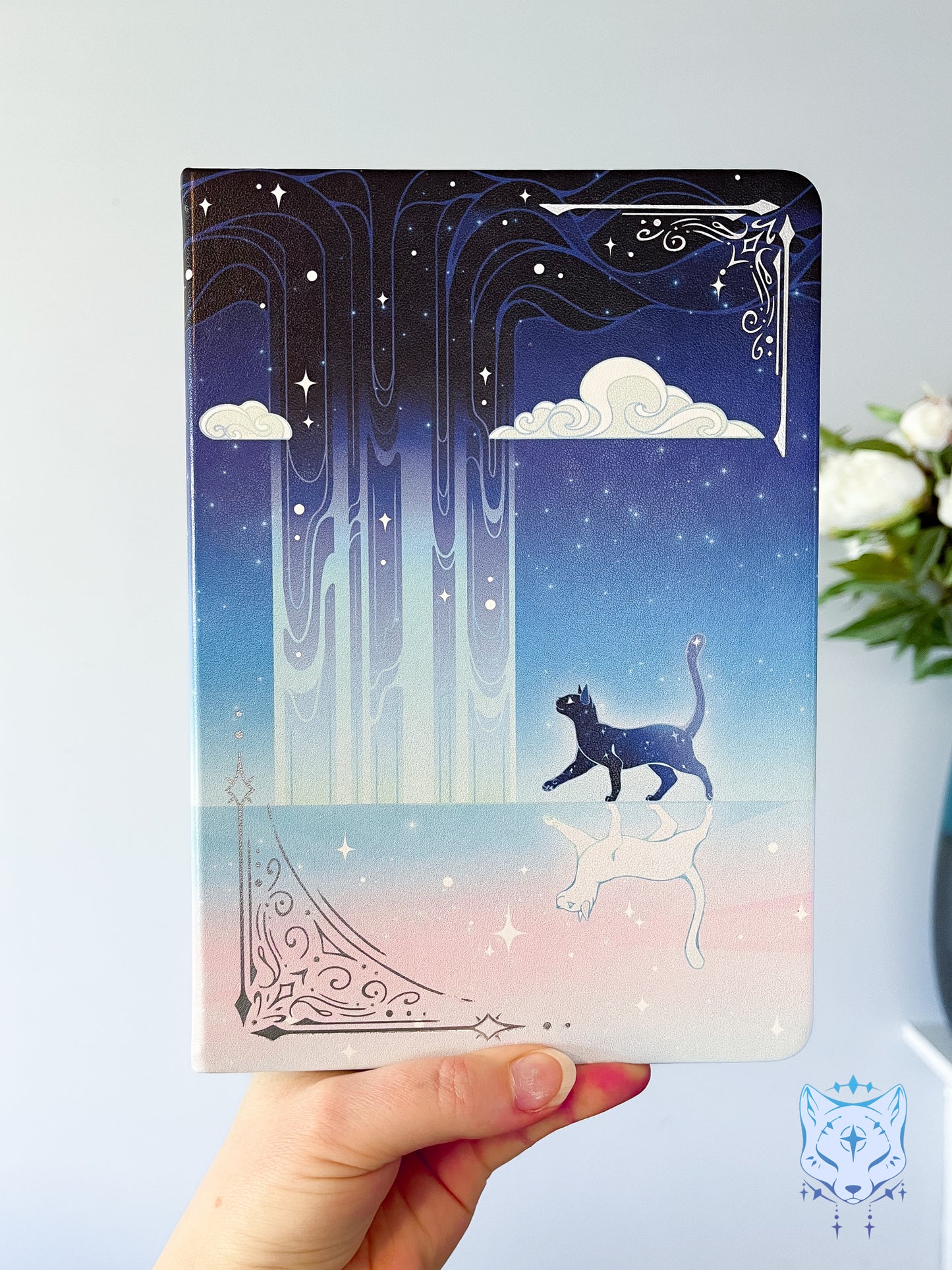 Celestial Cats - Hardback PU Leather Notebook