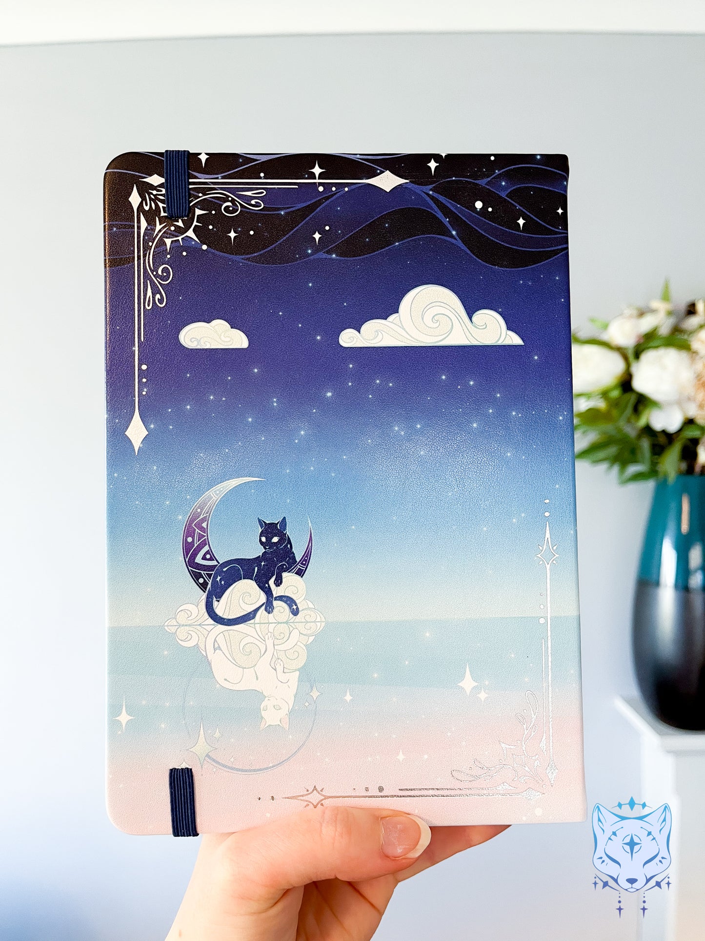 Celestial Cats - Hardback PU Leather Notebook