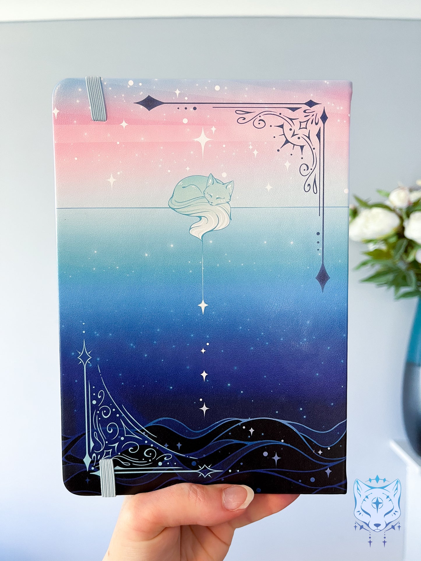 Celestial Fox Hardback PU Leather Notebook