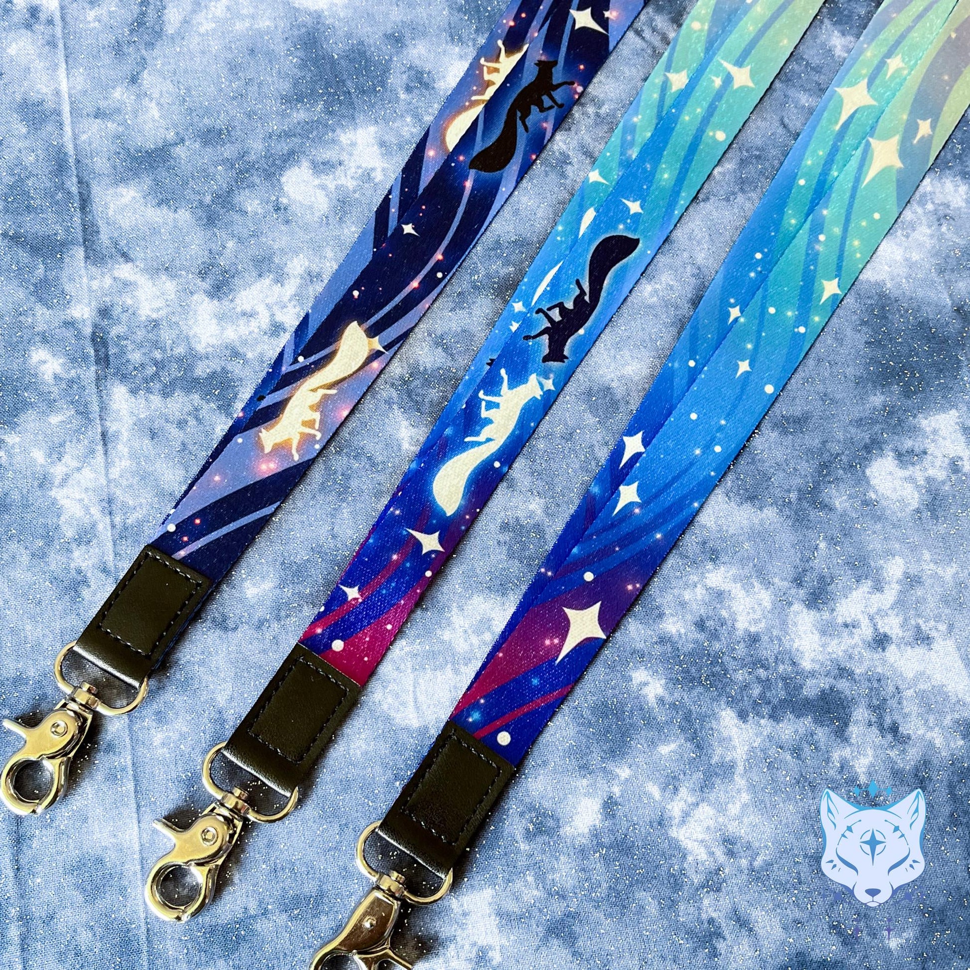 Celestial Fox | Lanyard made from eco recycled plastic | 90cm x 2cm